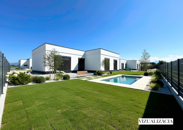 NOVOSTAVBA 4-izbový bungalov,  969 m2, Príbovce