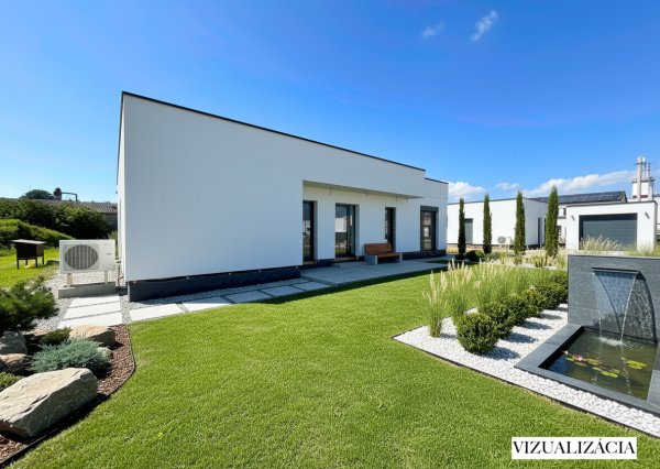 NOVOSTAVBA 4-izbový bungalov,  969 m2, Príbovce