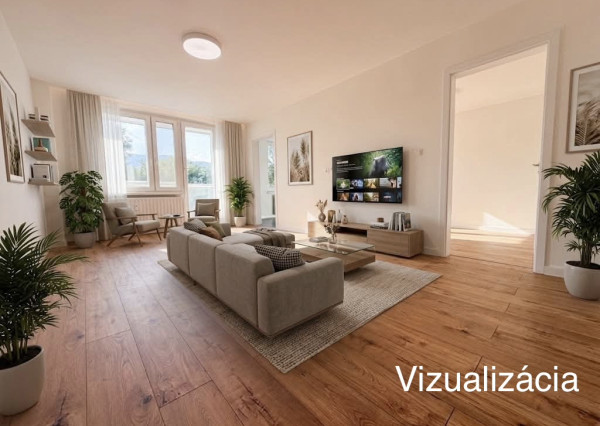 Nadštandardný 3-izbový byt po kompletnej rekonštrukcii (85 m²) s veľkým balkónom