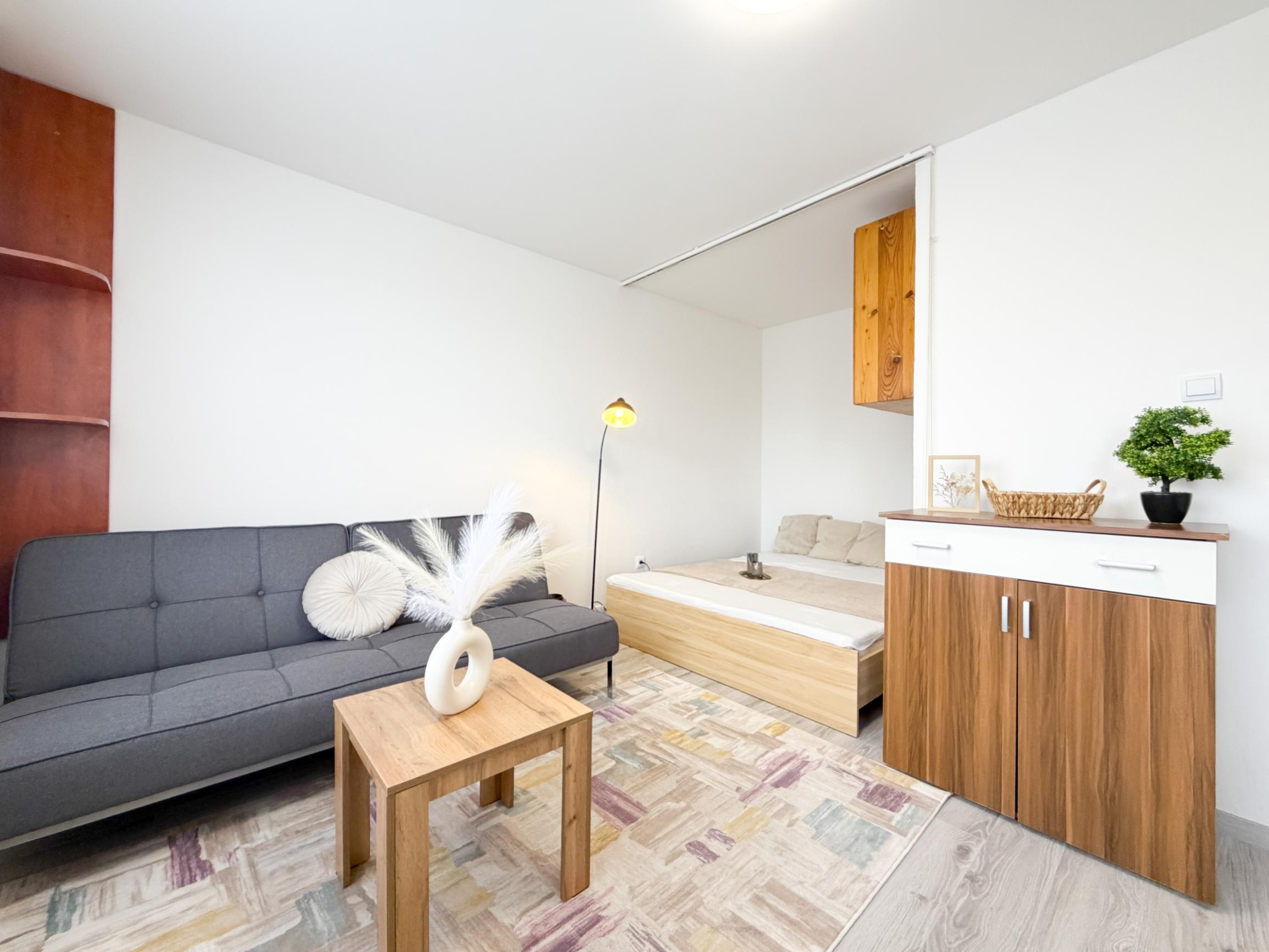 REZERVOVANÝ! Zariadený 1 izbový byt, 27 m2, Martin - Ľadoveň